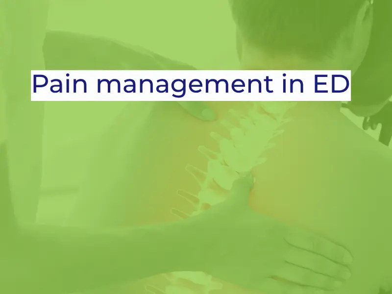 Pain management in ED